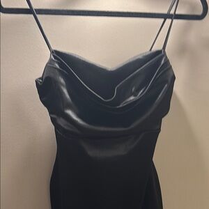 Windsor Gray Slip Dress Cowl Neck Sleeveless Mini